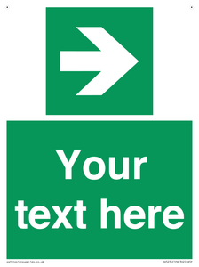 Custom Arrow Right Sign